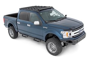 Ford F-150 Roof Rack - Rough Country - FR 40 Inch Single Row LED - Black - '15-'18